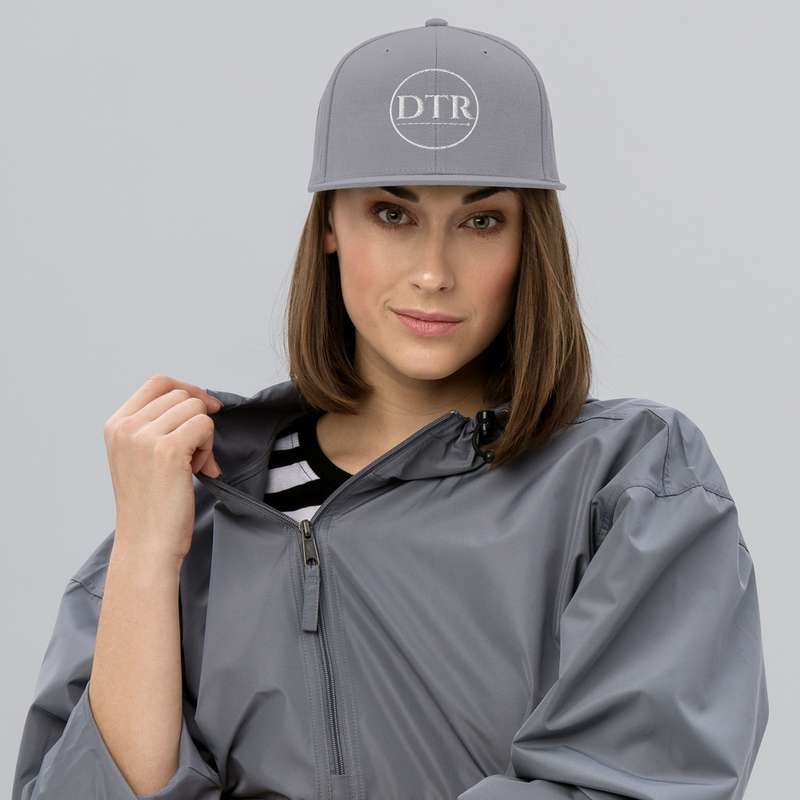 Snapback Hat White Logo