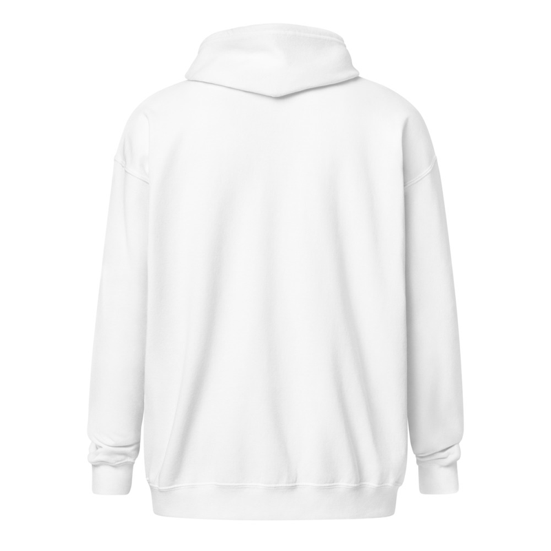VACK Zip Up Hoodie - Gray & White Unisex