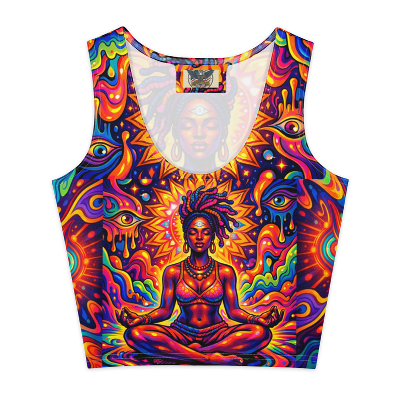 Mediation energizing-Cotton crop top