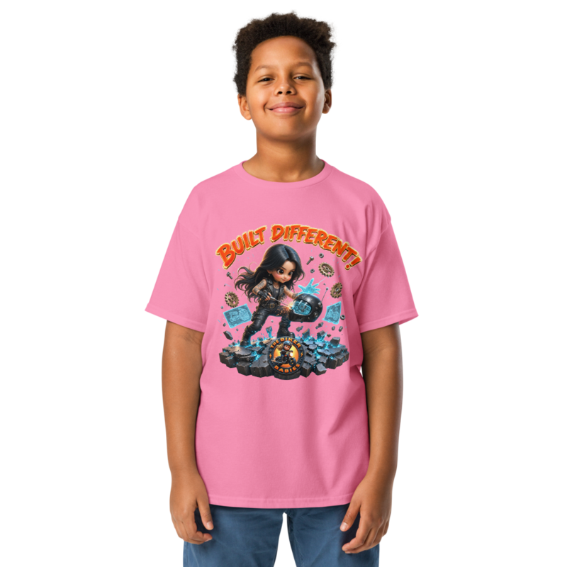 Amara Built Different Kids T-Shirt