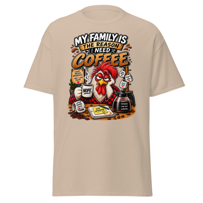 Caffeine - Unisex classic tee – XL, Sand