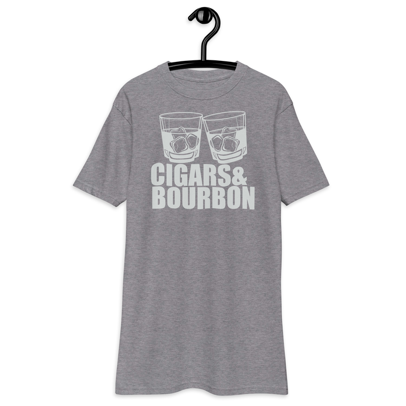Cigars and Bourbon - Whiskey Stogie - Men’s premium heavyweight tee