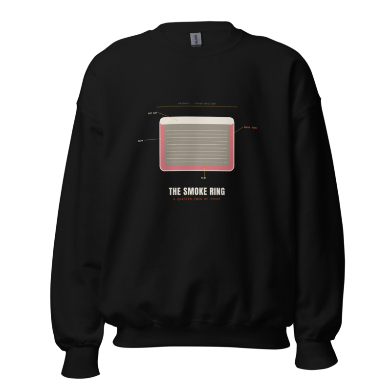 The Smoke Ring Crewneck mockup