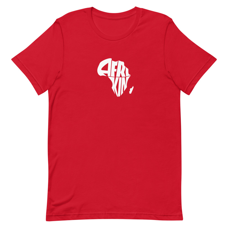 AfriKin Wht Logo Unisex T-shirt