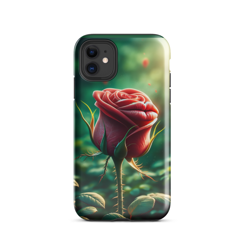Thorn-Defying Rose Royalty  - The Dual-Layer Phone Case That's Petal-Proof Against Perils!