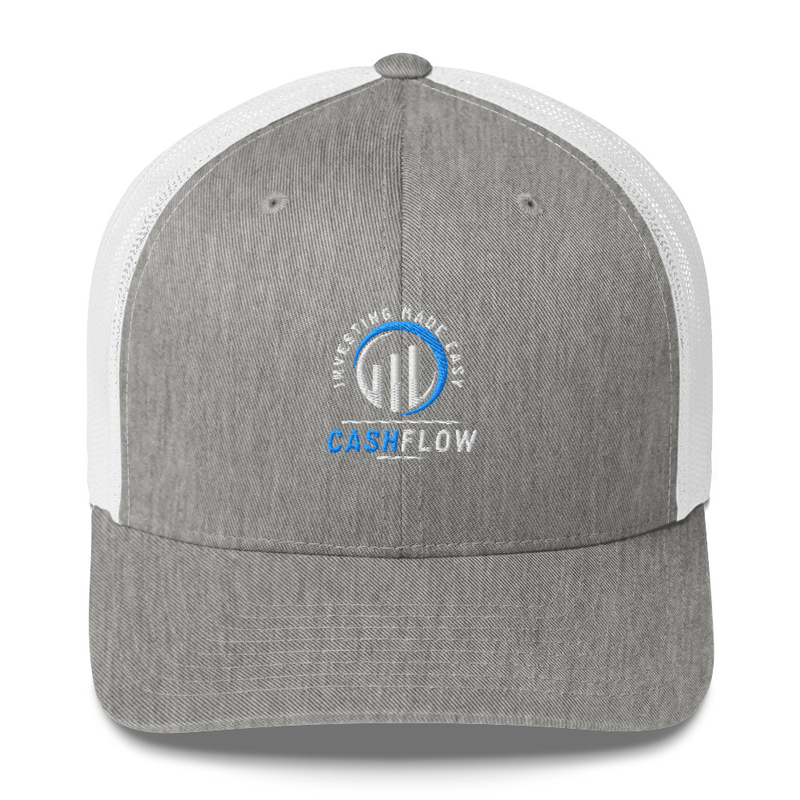 Cashflow Investing Inc Hat v.1 – One size, Heather Grey/White