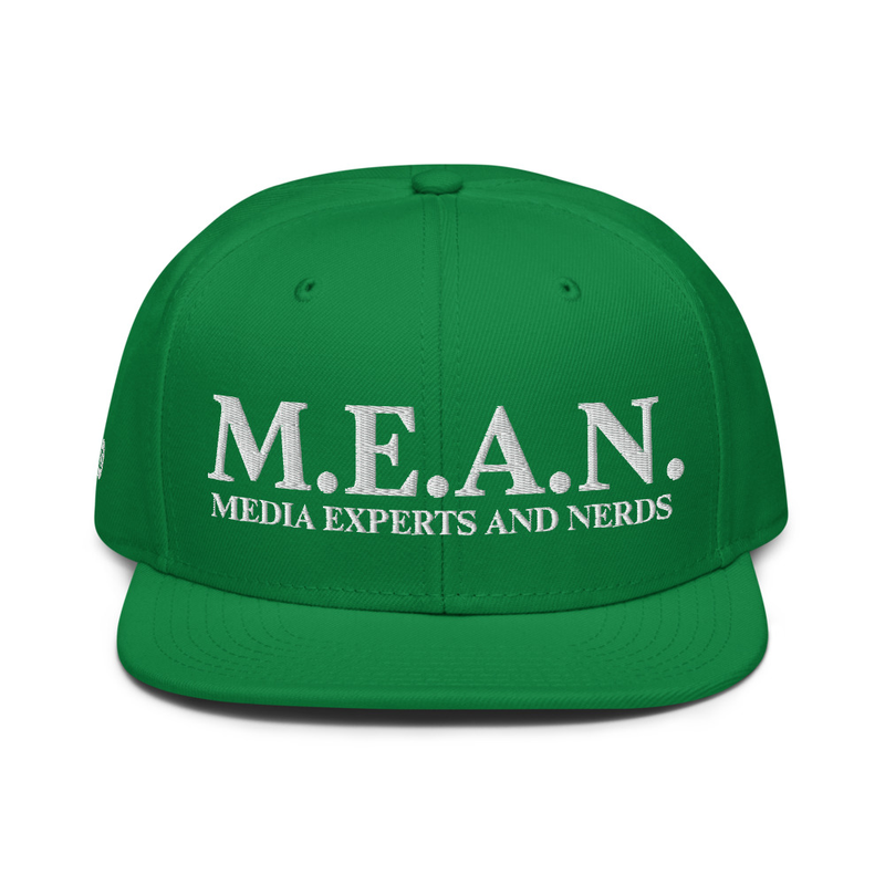 Official M.E.A.N. Snapback – One size, Kelly green