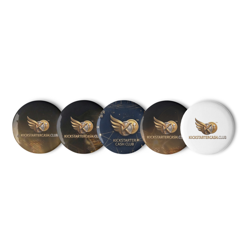 Set of pin buttons