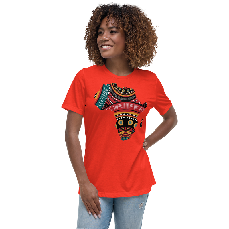 AFRIKA Women's Relaxed T-Shirt – S, Poppy