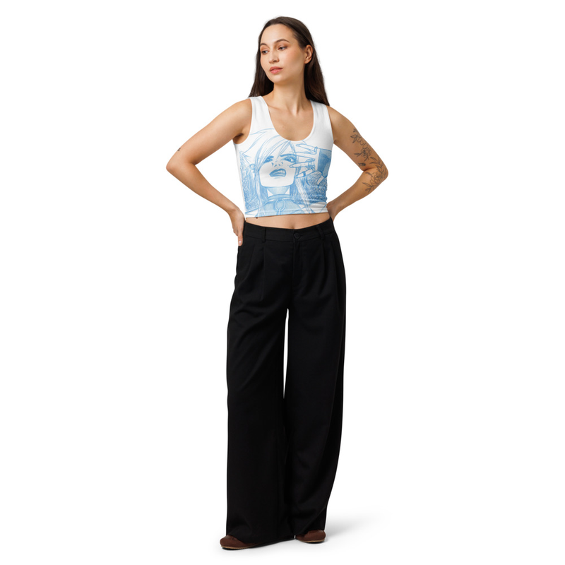 Punk Rock Sketch 1 -- Cotton crop top