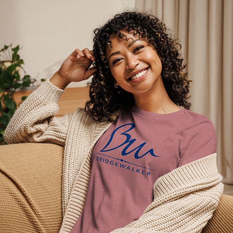 Elementals BridgeWalker Women’s Relaxed T-Shirt – We Walk With the Elementals – S, Heather Mauve