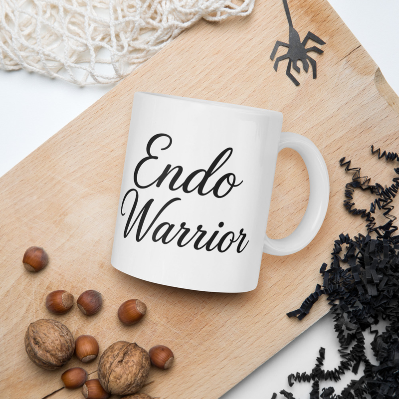 Endo Warrior White Glossy Mug – Image 2