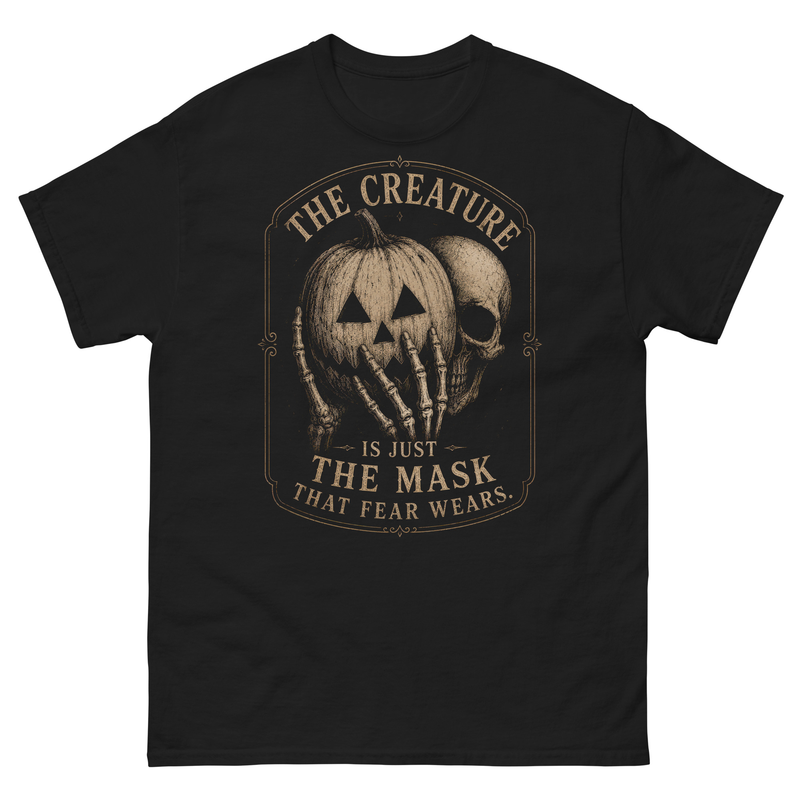 The Creature Is Just the Mask Vintage Horror T-Shirt