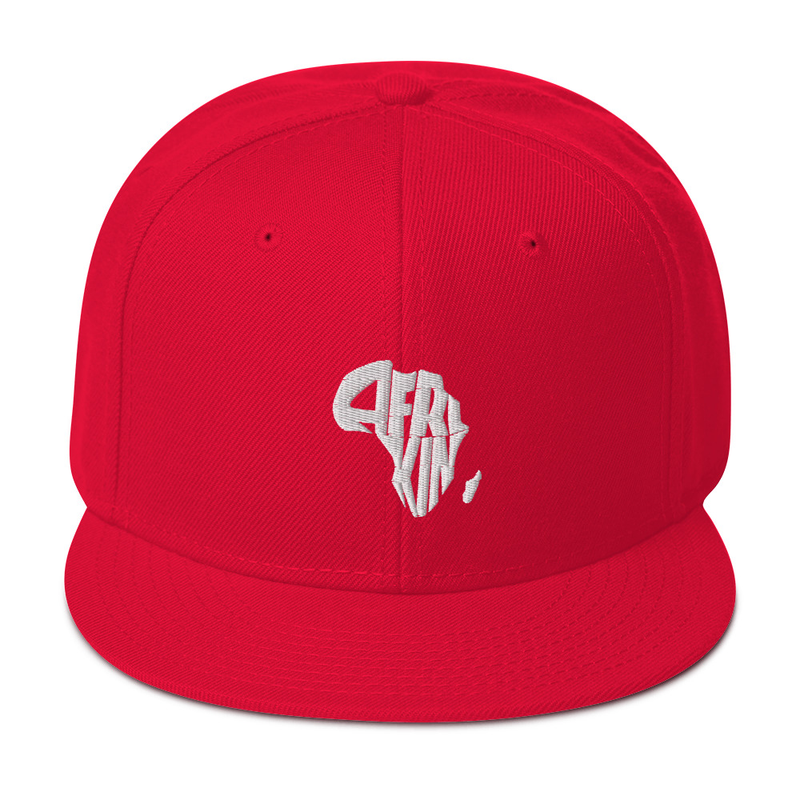 AfriKin White Snapback Hat