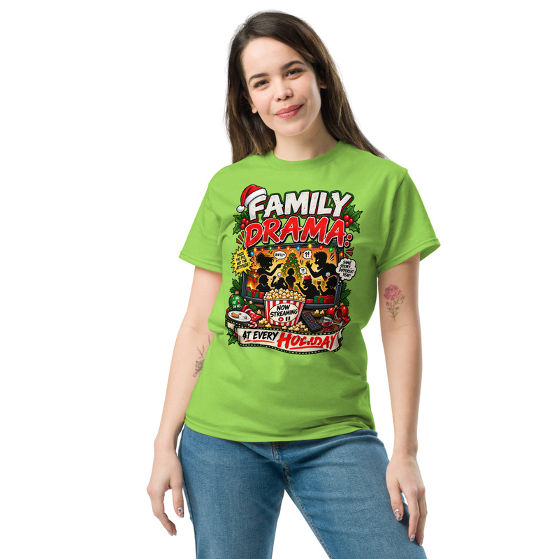 Family Drama - Unisex classic tee – 2XL, Lime
