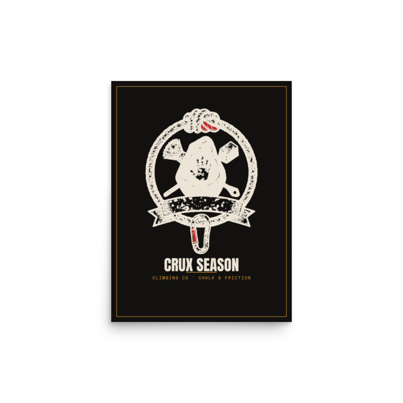 The Crux Crest Poster mockup