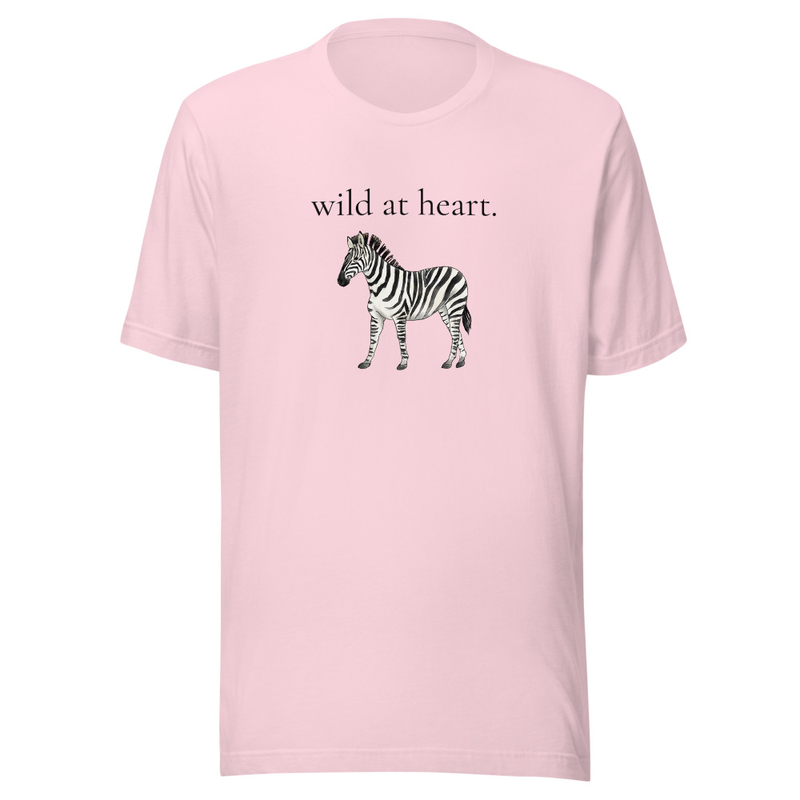 Wild At Heart Tee – S, Soft Pink