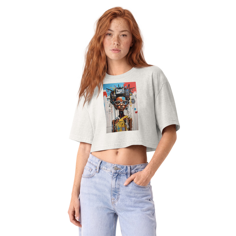 SEE//DIFFERENT - Women’s garment dye cropped tee