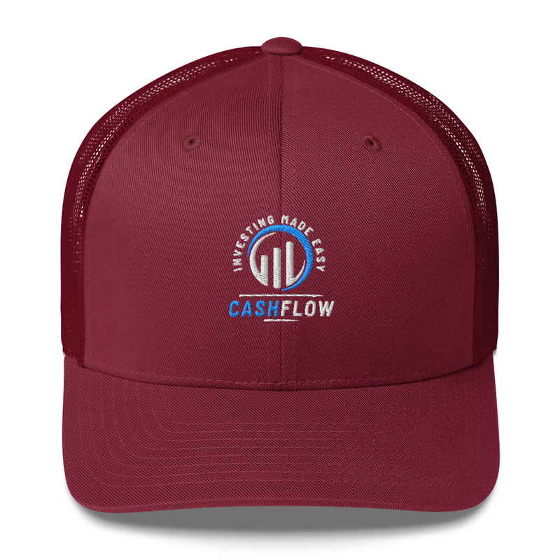 Cashflow Investing Inc Hat v.1 – One size, Cranberry