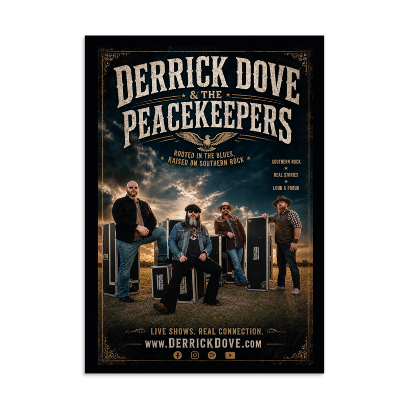 Derrick Dove & The Peacekeepers 2026 Poster