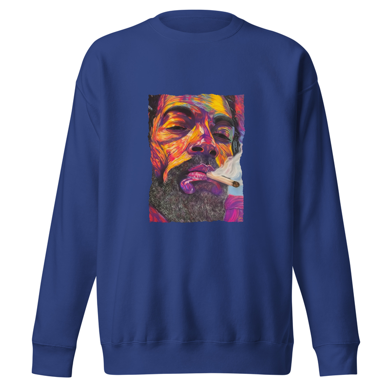 Peace and Love - Unisex Premium Sweatshirt – M, Team Royal