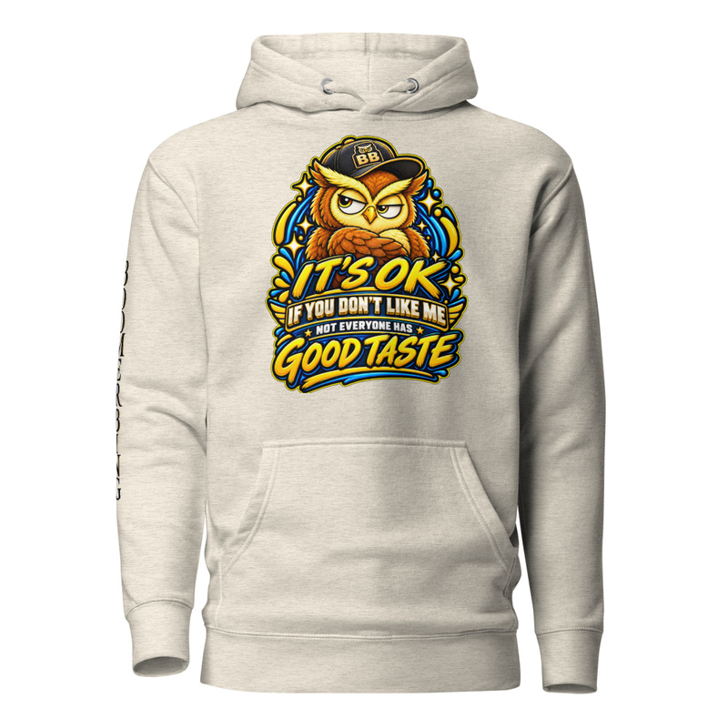 “It’s OK If You Don’t Like Me” Premium Hoodie — BOOMERBING™ SIGNATURE COLLECTION – XL, Oatmeal Heather