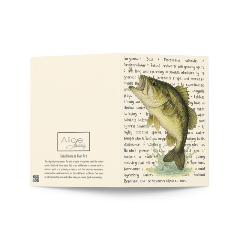 Largemouth Bass Greeting Card