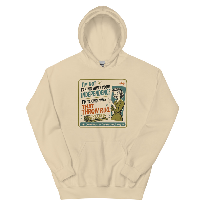 I’m Not Bossy I’m an Occupational Therapist Hoodie | Funny OT Shirt – 3XL, Sand