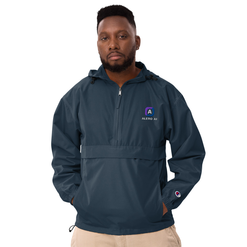 Alero AI Embroidered Champion Packable Jacket – XL, Navy
