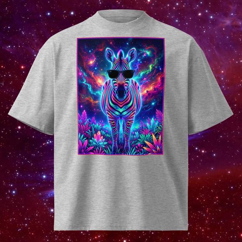 Hipster Zebra - Hipster Zebra / Heather Grey / S