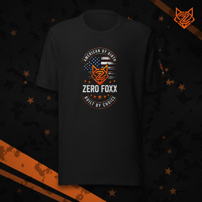American Flag — American by Birth | Tee — Front