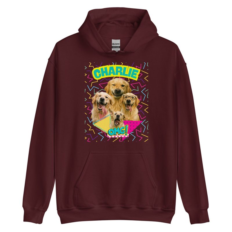 Retro Personalized Pet Party - Unisex Hoodie