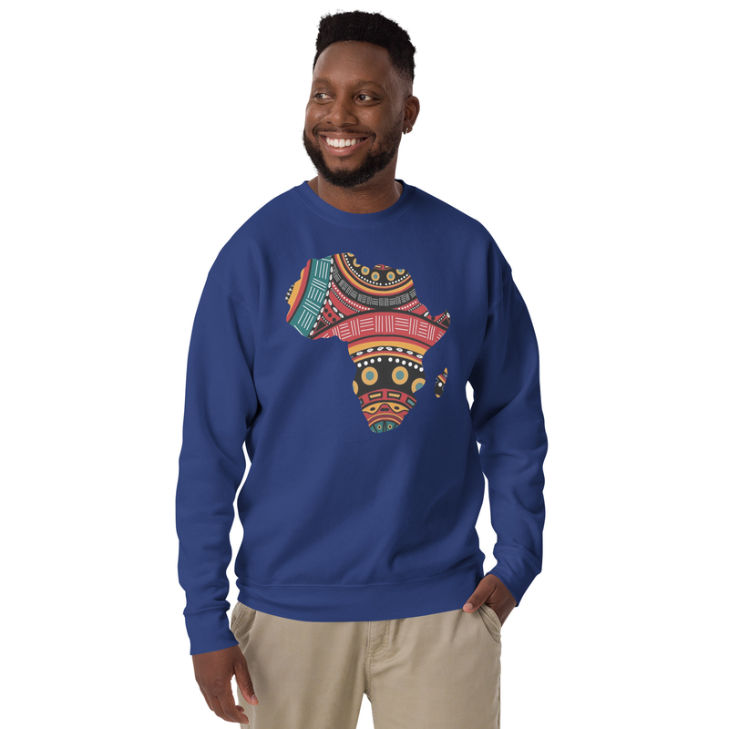 AFRIKA Unisex Premium Sweatshirt – M, Team Royal