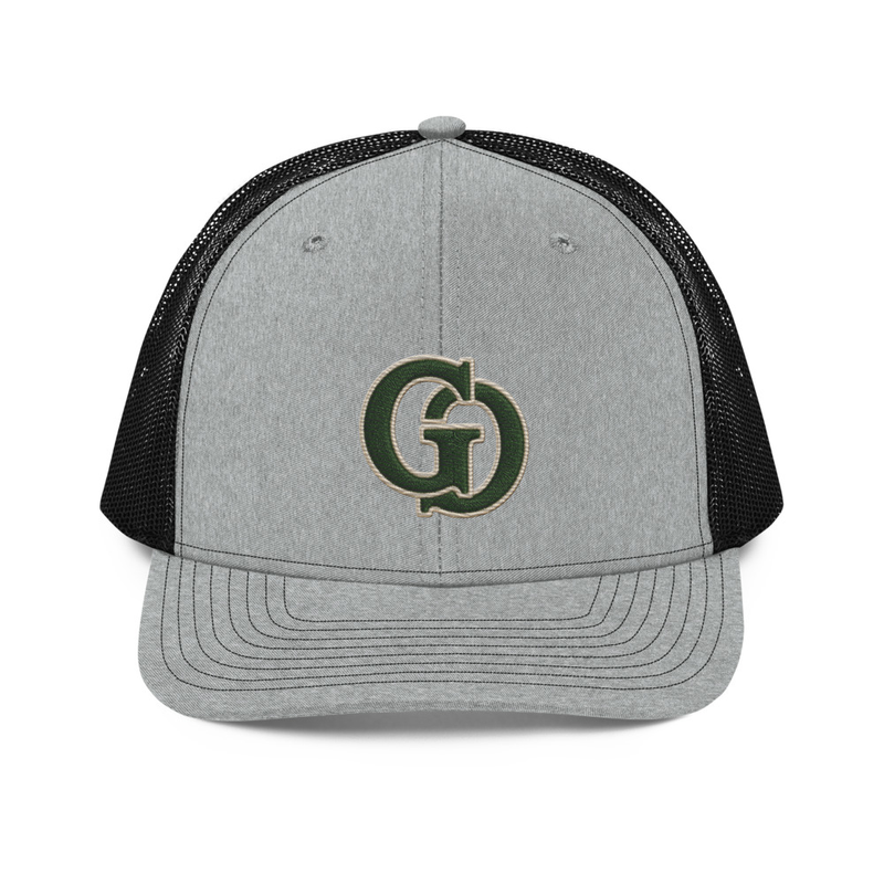 Trucker Cap – One size, Heather Grey / Black