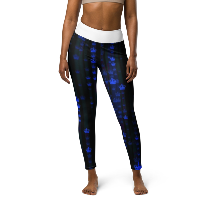 Uncle Benny ® Matrix Crown Yoga Leggings Neon Blue EST. 2020