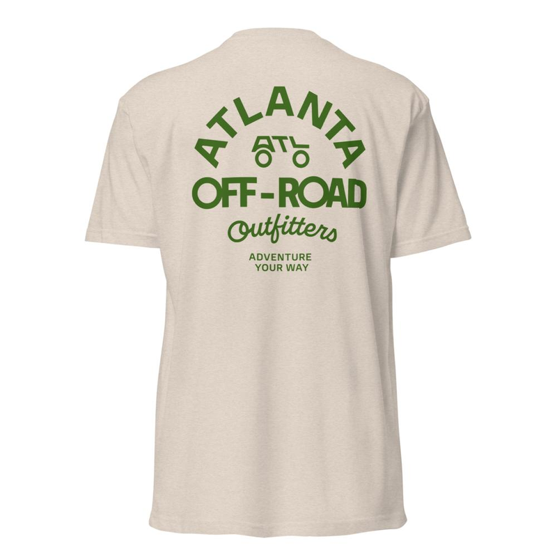 Brand Mark T-Shirt (F/R) - GREEN LOGO – XS, Sand