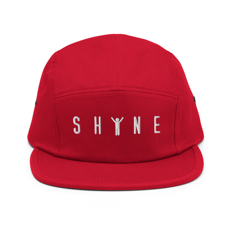 SHINE - Five Panel Cap – One size, Red