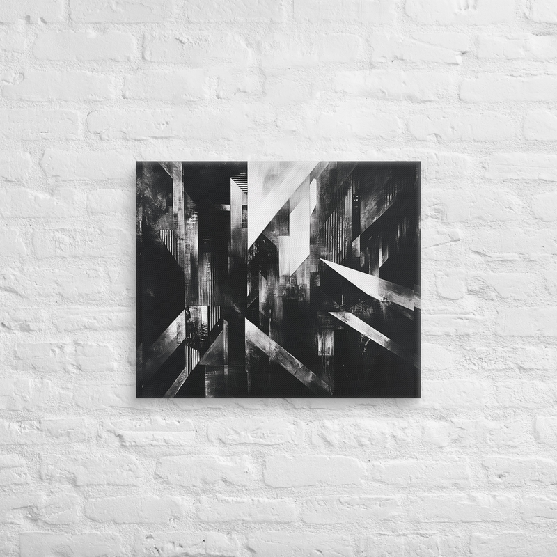 Abstract City Skyline on Canvas | Wall Art Decor