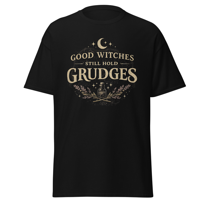 Good Witches Still Hold Grudges Shirt, Vintage Witchy Graphic Tee, Cottagecore