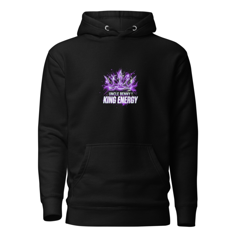 Uncle Benny ® Lightning Bolt Crown Hoodie Neon Purple EST. 2020