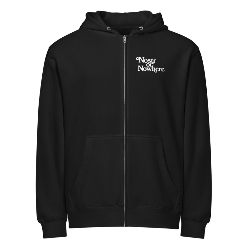 Nostr or Nowhere Zip Hoodie