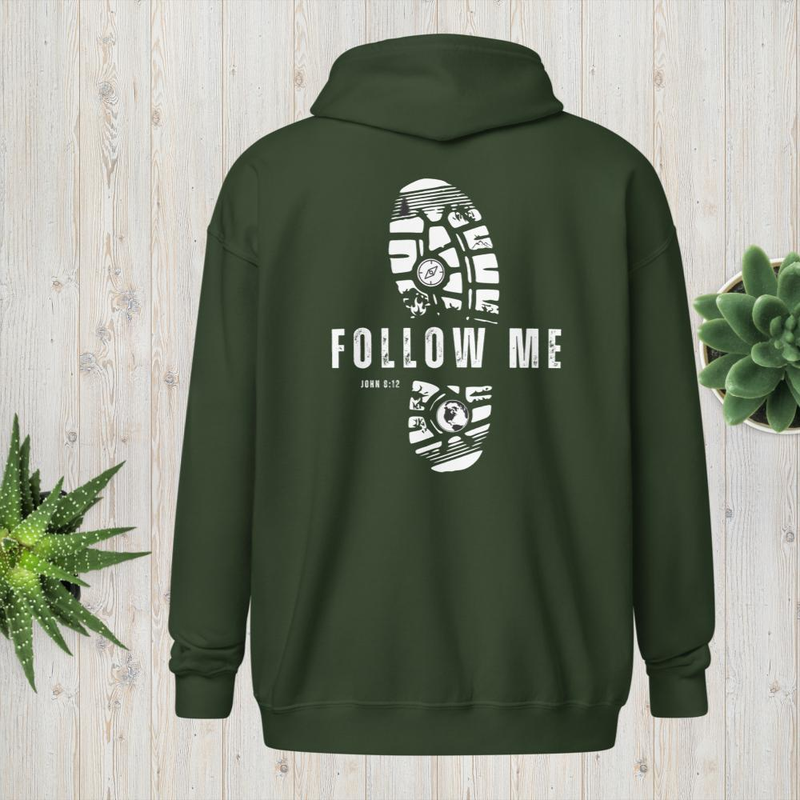 Follow Me - Unisex heavy blend zip hoodie