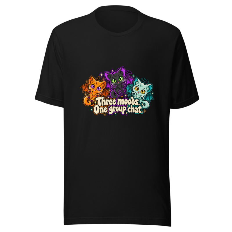 Three moods. One group chat Tee