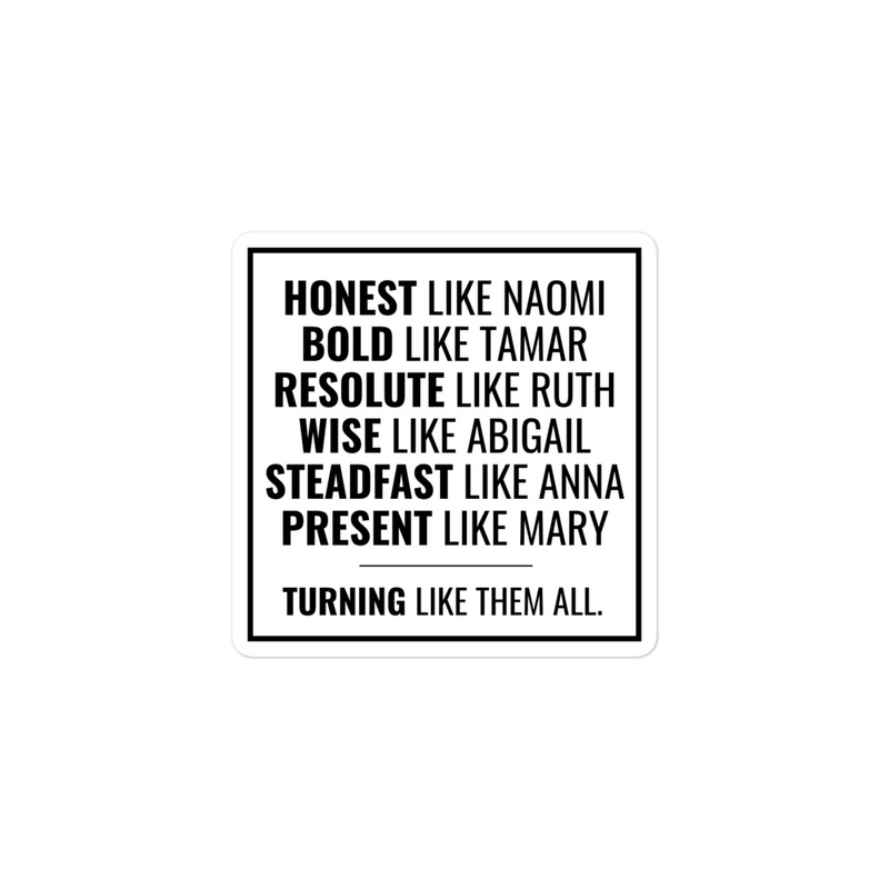 Honest like Naomi STICKER - White Background
