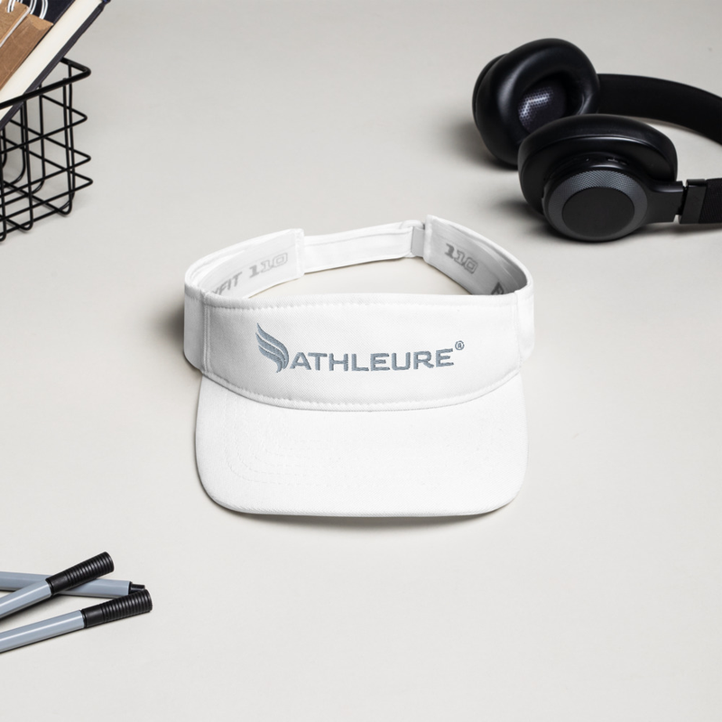 ATHLEURE® Flexfit Visor – One size, White