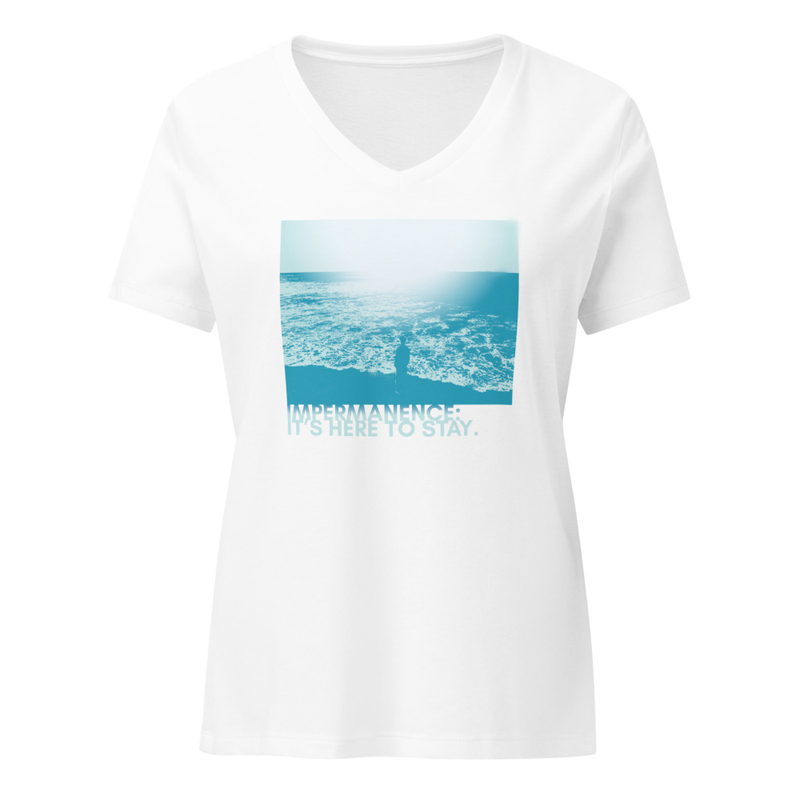 Women’s Impermanence Ocean View Relaxed V-neck T-shirt