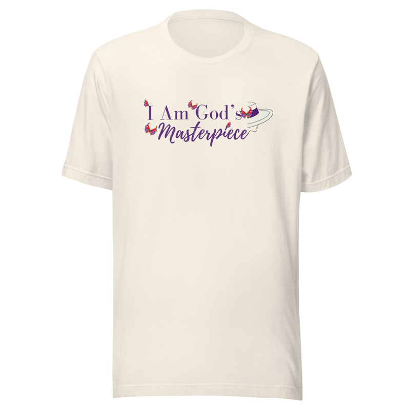 I am God's Masterpiece t-shirt – 2XL, Vintage White