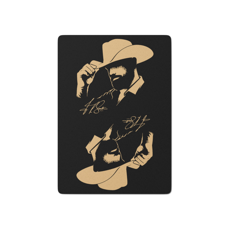 Cowboy Silhouette Poker playing cards