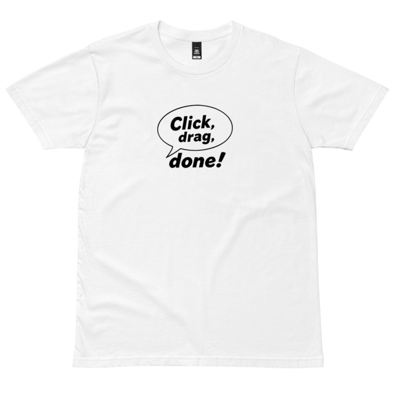 ClickDragDone_TEE base mockup