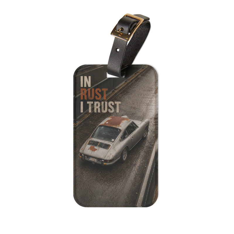 “In Rust I Trust” Porsche 912 Luggage Tag